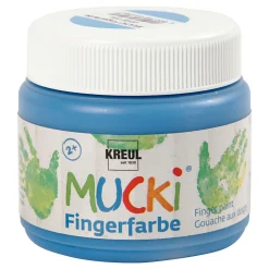 Creativ Company Mucki Vingerverf Blauw, 150ml New