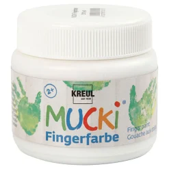 Mucki Vingerverf Wit, 150ml-Creativ Company New