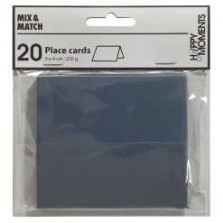 Naamkaarten Blauw, 20st.>Creativ Company Hot