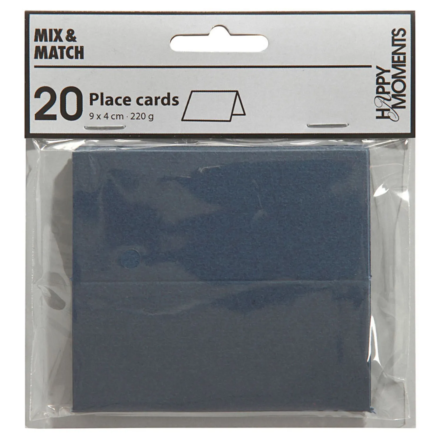 Naamkaarten Blauw, 20st.>Creativ Company Hot