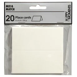 Naamkaarten Wit, 20st.>Creativ Company Hot