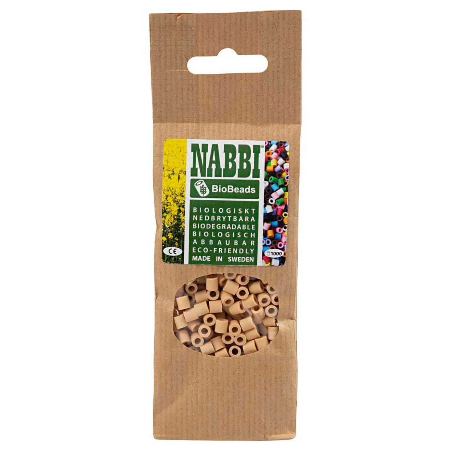 NABBI BioBeads 5x5mm Creme - 1000st.-Creativ Company Best