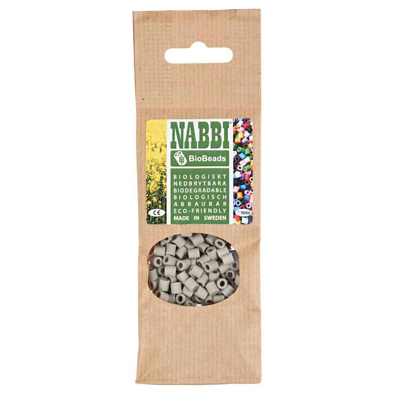 NABBI BioBeads 5x5mm Grijs - 1000st.-Creativ Company Best