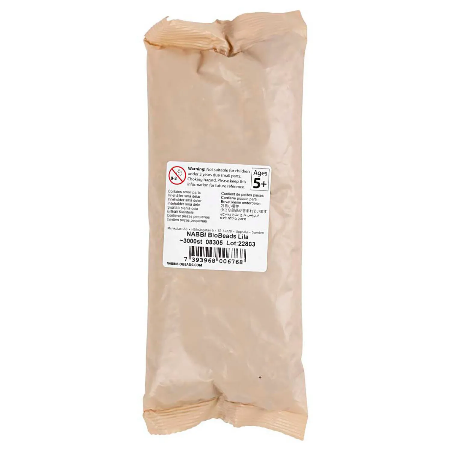 NABBI BioBeads 5x5mm Paars - 3000st.-Creativ Company Outlet