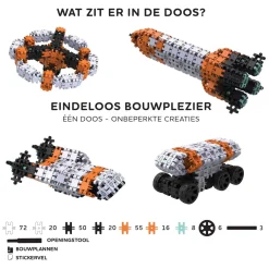 Nano - Space Builders Bouwset - 250dlg.-Clics Outlet