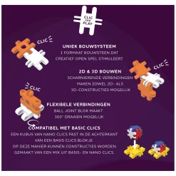 Nano - Space Builders Bouwset - 250dlg.-Clics Outlet