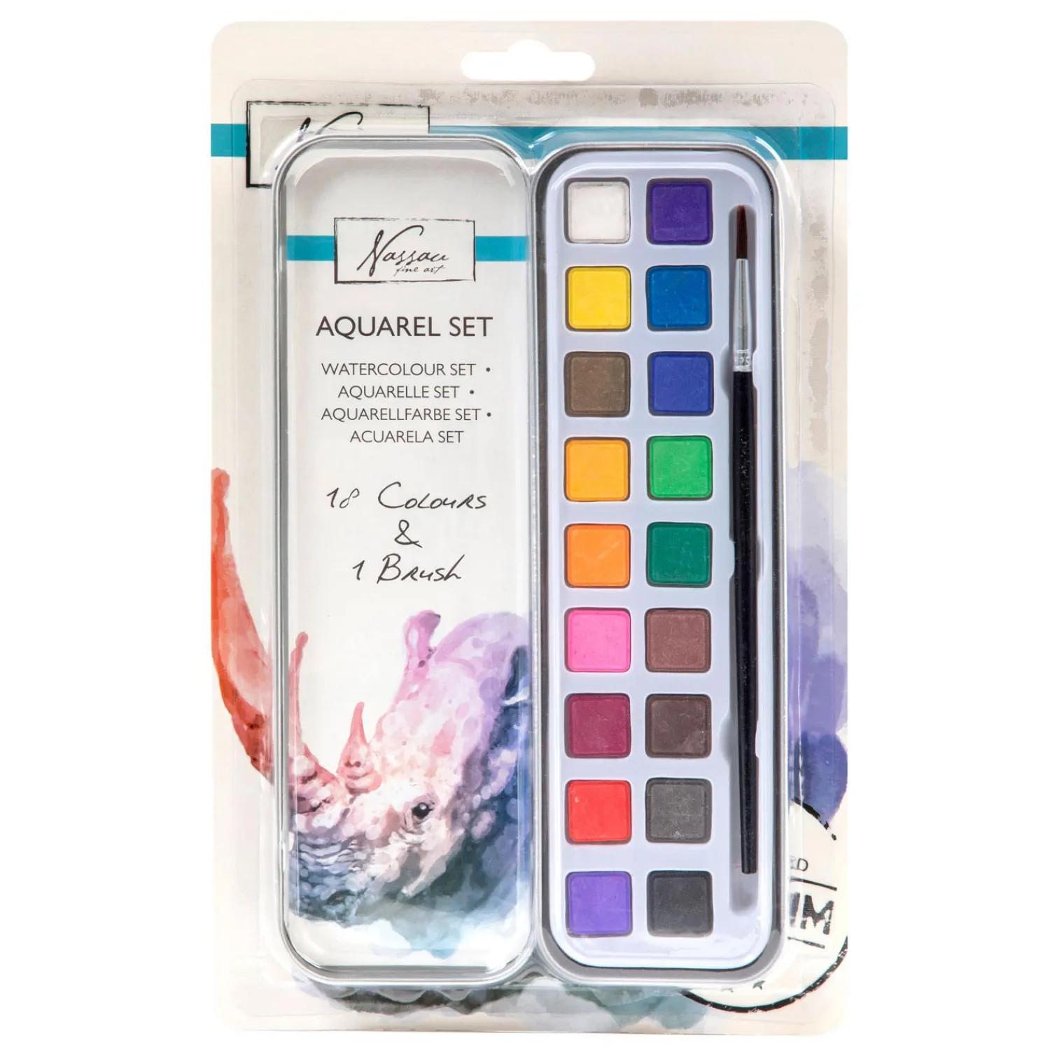 Nassau Aquarel Verfset, 18 kleuren>Nassau Fine Art Outlet