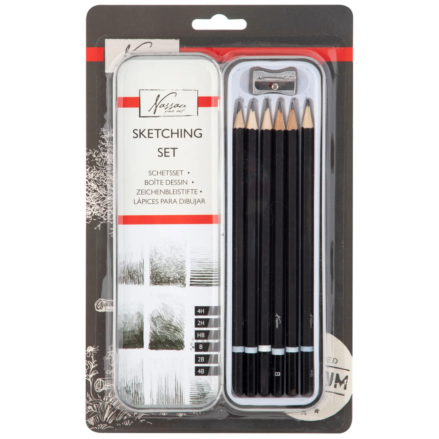 Nassau Schets- en Tekenset, 7dlg.>Nassau Fine Art Best