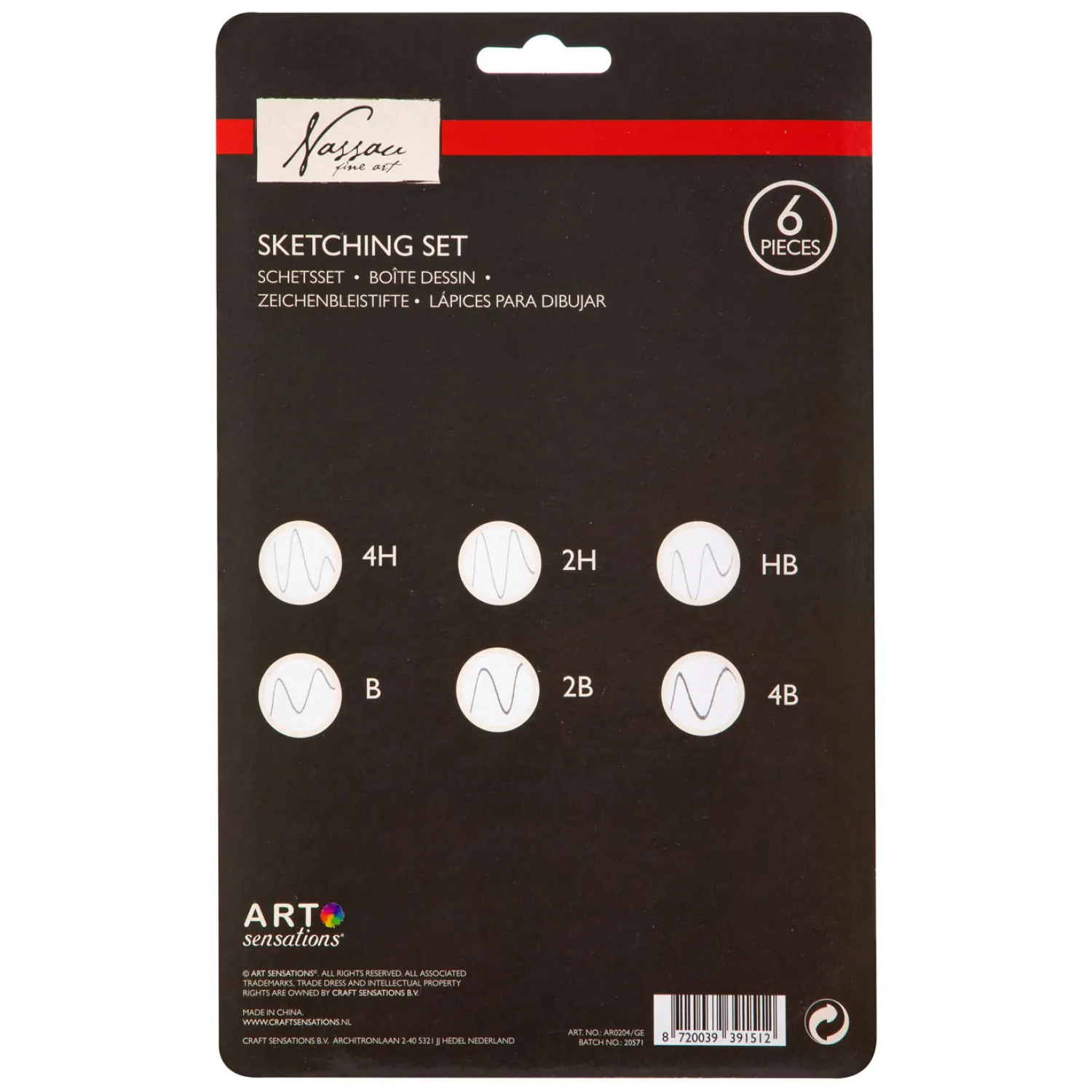 Nassau Schets- en Tekenset, 7dlg.>Nassau Fine Art Best