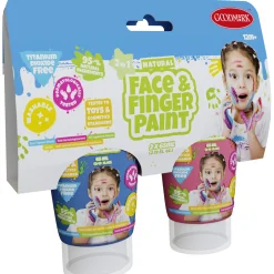 Boti Natural Face & Fingerpaint Tube - Blauw en Roze, 2x65ml Outlet