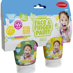 Boti Natural Face & Fingerpaint Tube - Groen en Geel, 2x65ml Outlet