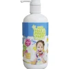 Natural Face & Fingerpaint Fles met Pompje - Wit, 1L-Boti New