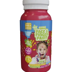 Natural Face & Fingerpaint Fles - Rood, 250ml>Boti New