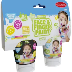 Natural Face & Fingerpaint Tube - Zwart en Wit, 2x65ml>Boti New