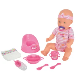 Drink- en Plaspop, 8dlg.-New Born Baby Hot