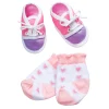 New Born Baby Sokken & Paars-Roze Schoentjes Outlet