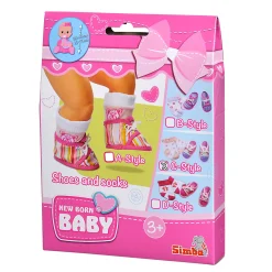 New Born Baby Sokken & Paars-Roze Schoentjes Outlet