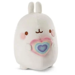 Nici Pluchen Knuffel Molang Regenboog met Hart in Geschenkdoos, 16cm Best