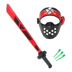 Ninja Lichtzwaard Licht en Geluid met Schietfunctie en Masker -  Rood-Toi-Toys Outlet