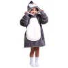 Knuffel Hoodie Small Trui Pinguin, 3-6 Jaar-Noxxiez