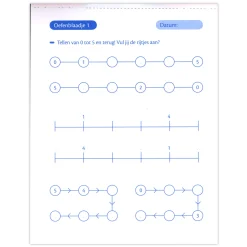 Oefenblaadjes Rekenen (6-7 J.) Eerste Trimester-Deltas Hot