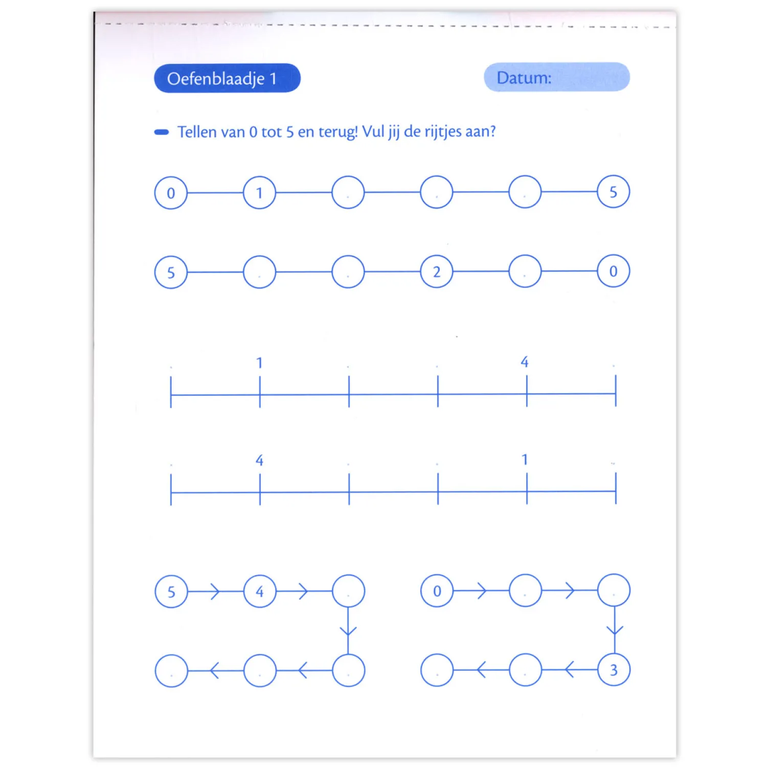 Oefenblaadjes Rekenen (6-7 J.) Eerste Trimester-Deltas Hot