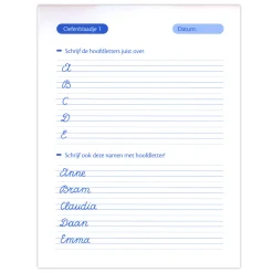 Oefenblaadjes Schrijven (7-8 J.)-Deltas Hot