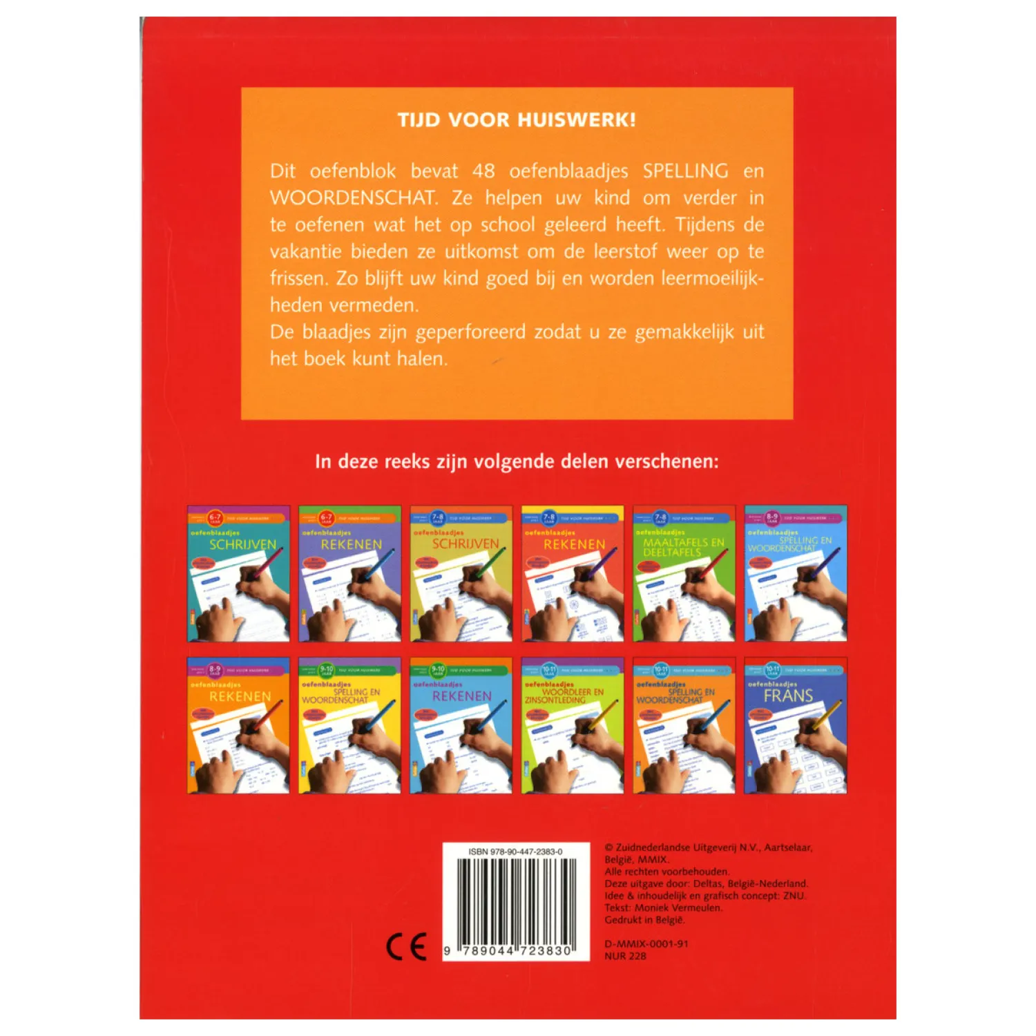 Oefenblaadjes Spelling En Woordenschat (10-11j)-Deltas Online