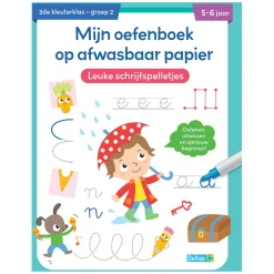 Oefenboek Afwasbaar Papier Leuke Schrijfspelletjes (5-6 j.)>Deltas Outlet
