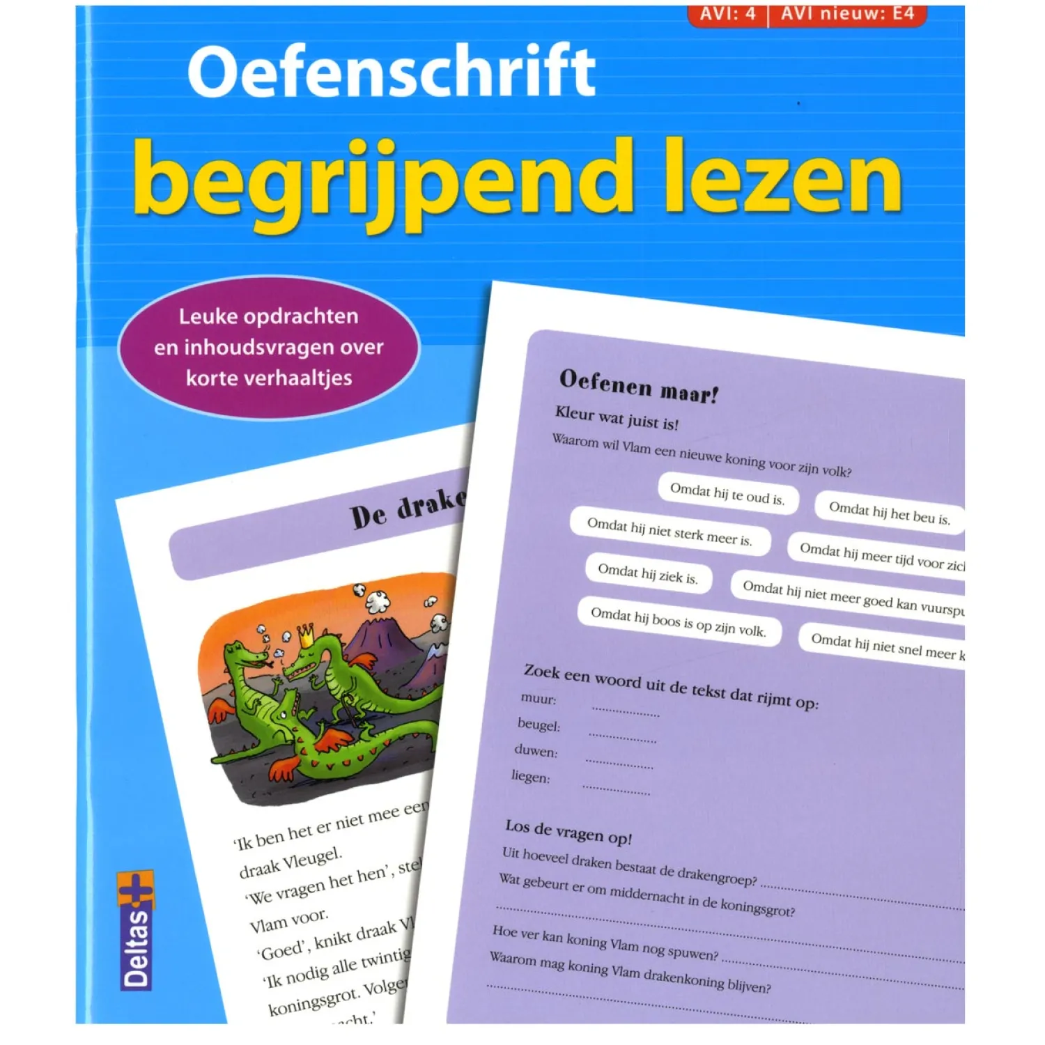 Oefenschrift Begrijpend Lezen AVI E4>Deltas Clearance
