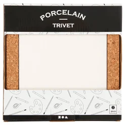 Creativ Company Onderzetter Porselein met Lijst van Kurk Discount