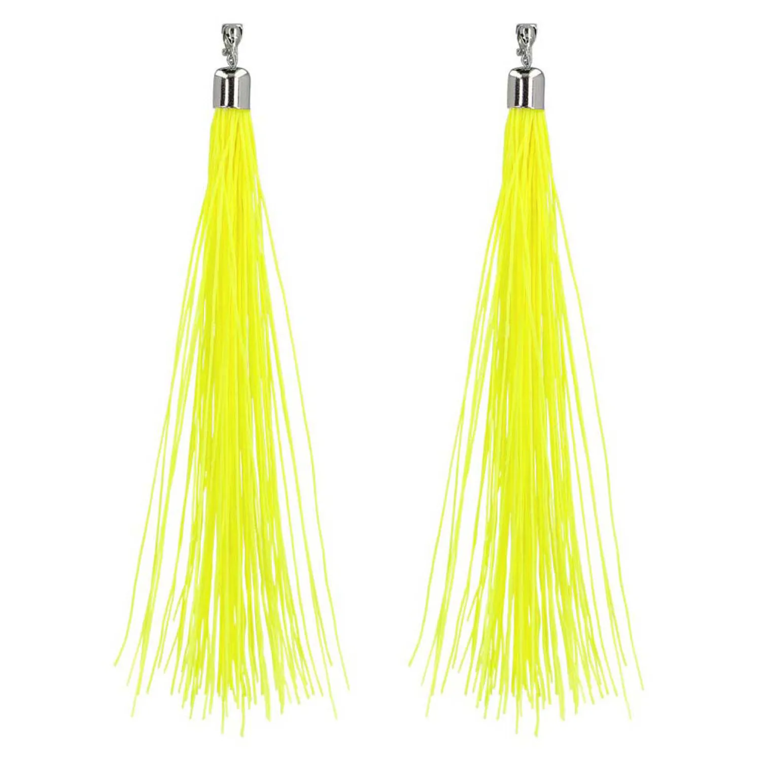 Oorbellen Festival Neon Geel, 20cm-Boland Clearance