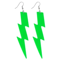Oorbellen Flash Neon Groen>Boland Outlet