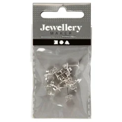 Oorstekers Verzilverd, 10st.>Creativ Company Discount