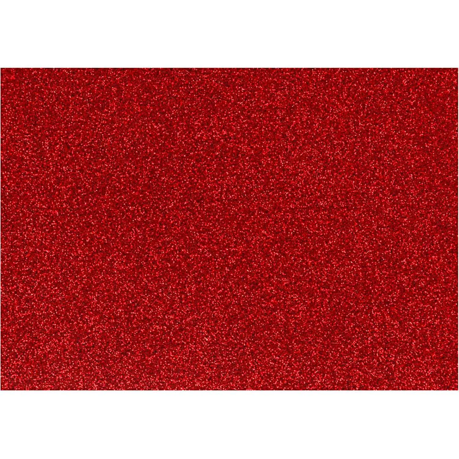 Opstrijkfolie Glitter Rood, A5-Creativ Company Outlet