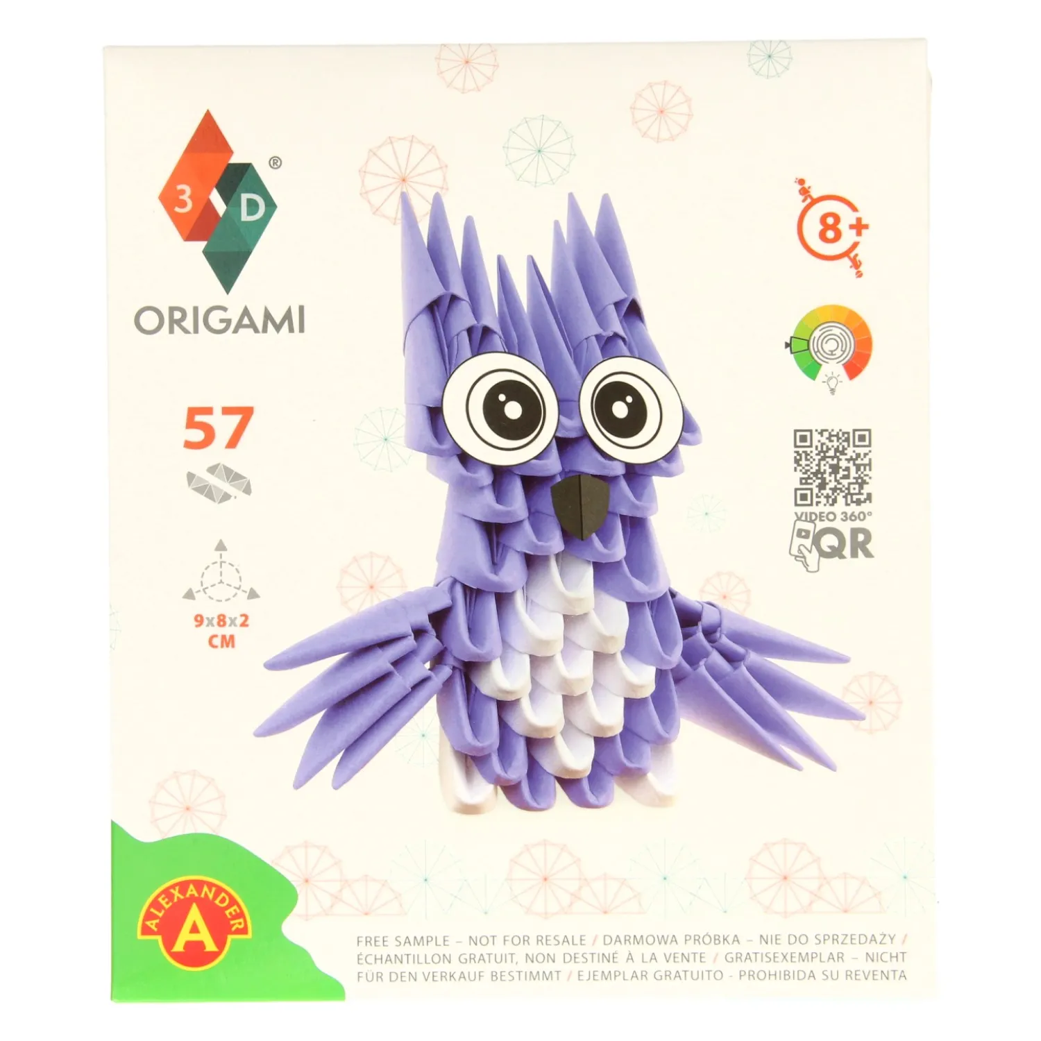 Origami 3D Uil, 57dlg.- New