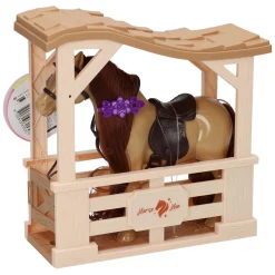 Paard in Stal - 17x16x5cm New