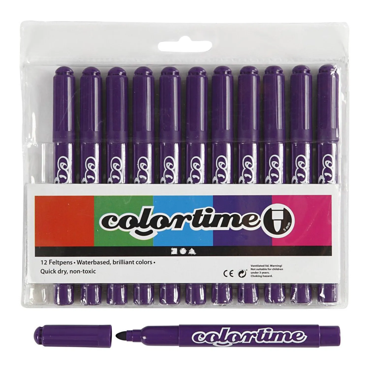 Paarse Jumbo Stiften, 12st.-Creativ Company Clearance