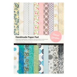 Papierblok Bloemen met handgemaakt Papier, 20 vellen>Creativ Company Hot
