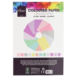 Papierblok Gekleurde Vellen> New