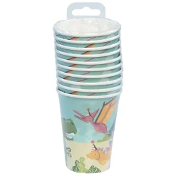 Papieren Bekers Dino Party, 10st.>Boland Hot