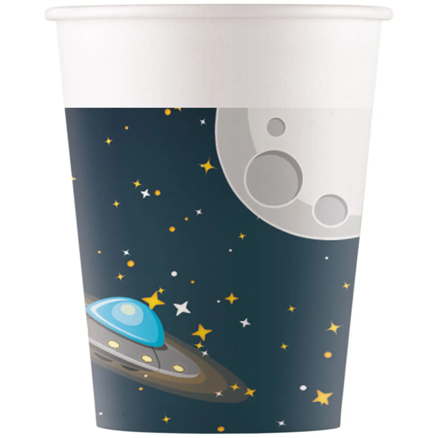 Globos Papieren Bekers FSC Raket Ruimte, 8st. Online