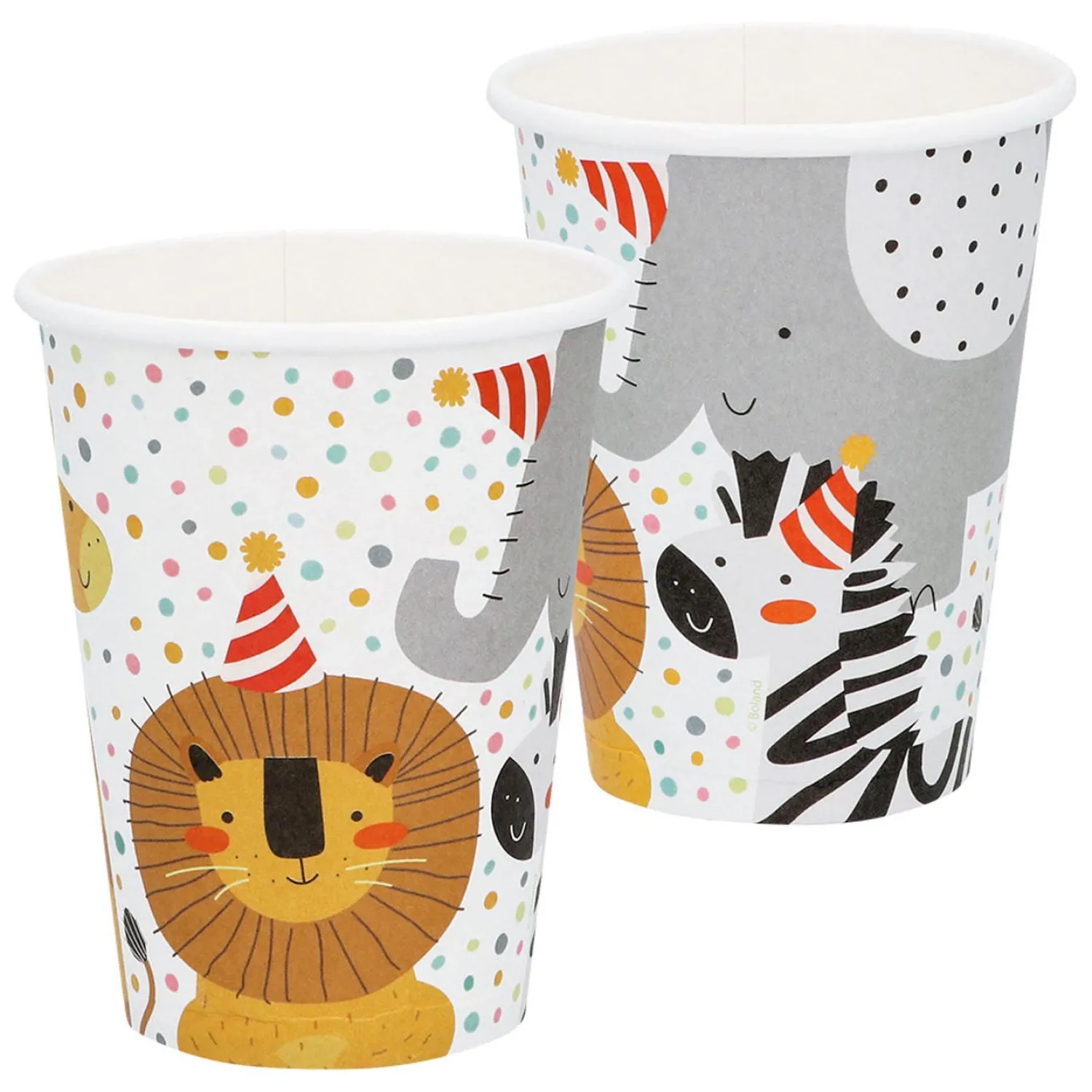 Boland Papieren Bekers Safari, 8st. Online