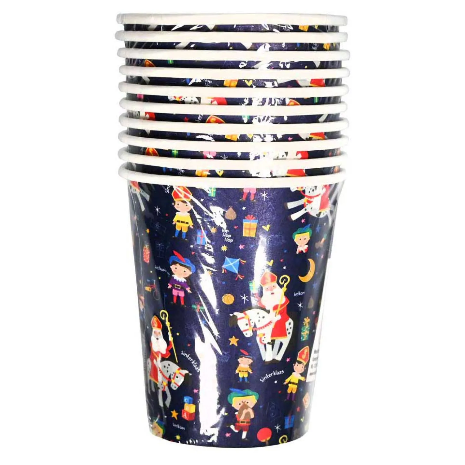 Papieren Bekertjes Sinterklaasfeest - 10st.-Wins Holland Best