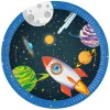 Papieren Bordjes FSC Raket Ruimte, 8st.-Globos Online