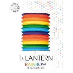 Papieren Lantaarn Regenboog, 16cm>Globos Sale