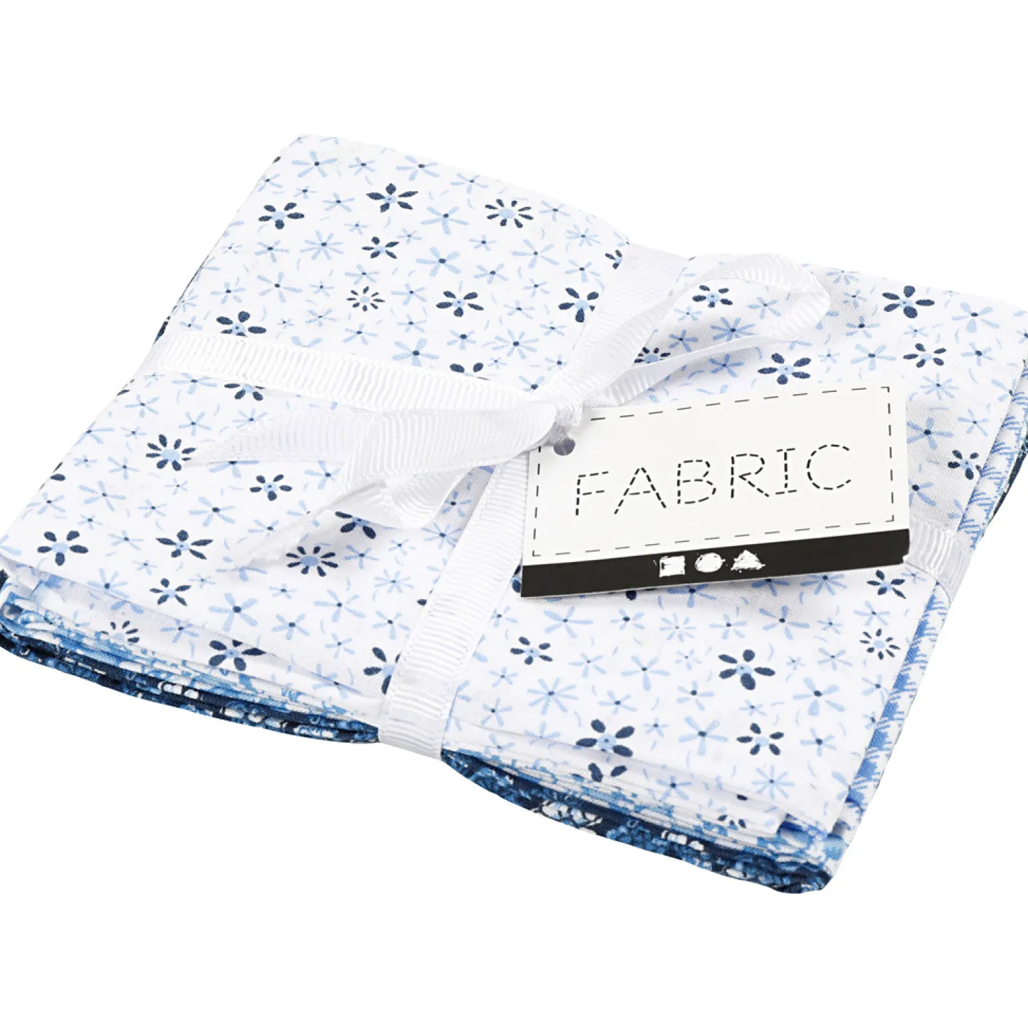 Patchwork Stof Blauw 45x55cm, 4st.-Creativ Company Online