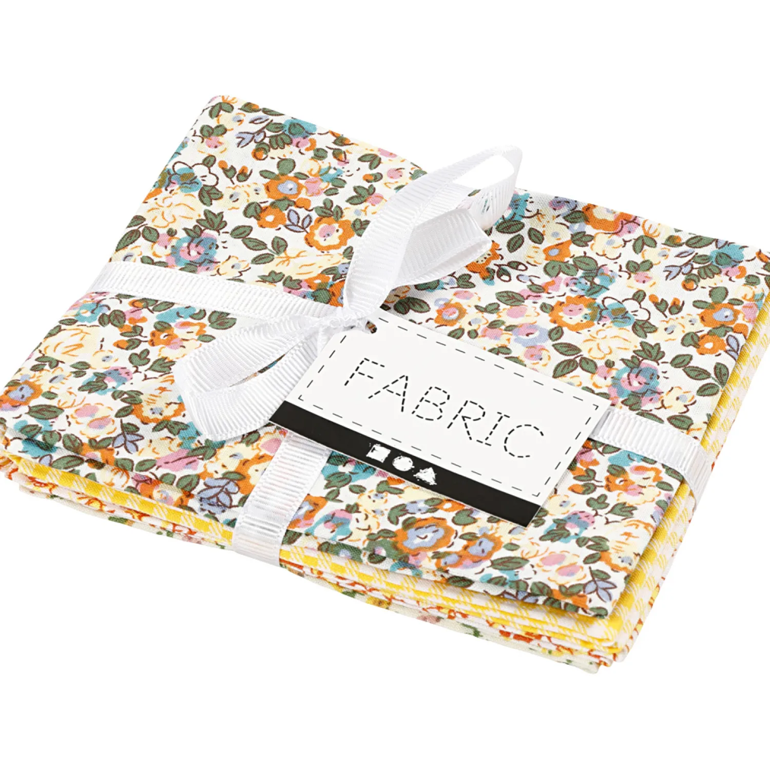 Patchwork Stof Geel 45x55cm, 4st.>Creativ Company Online