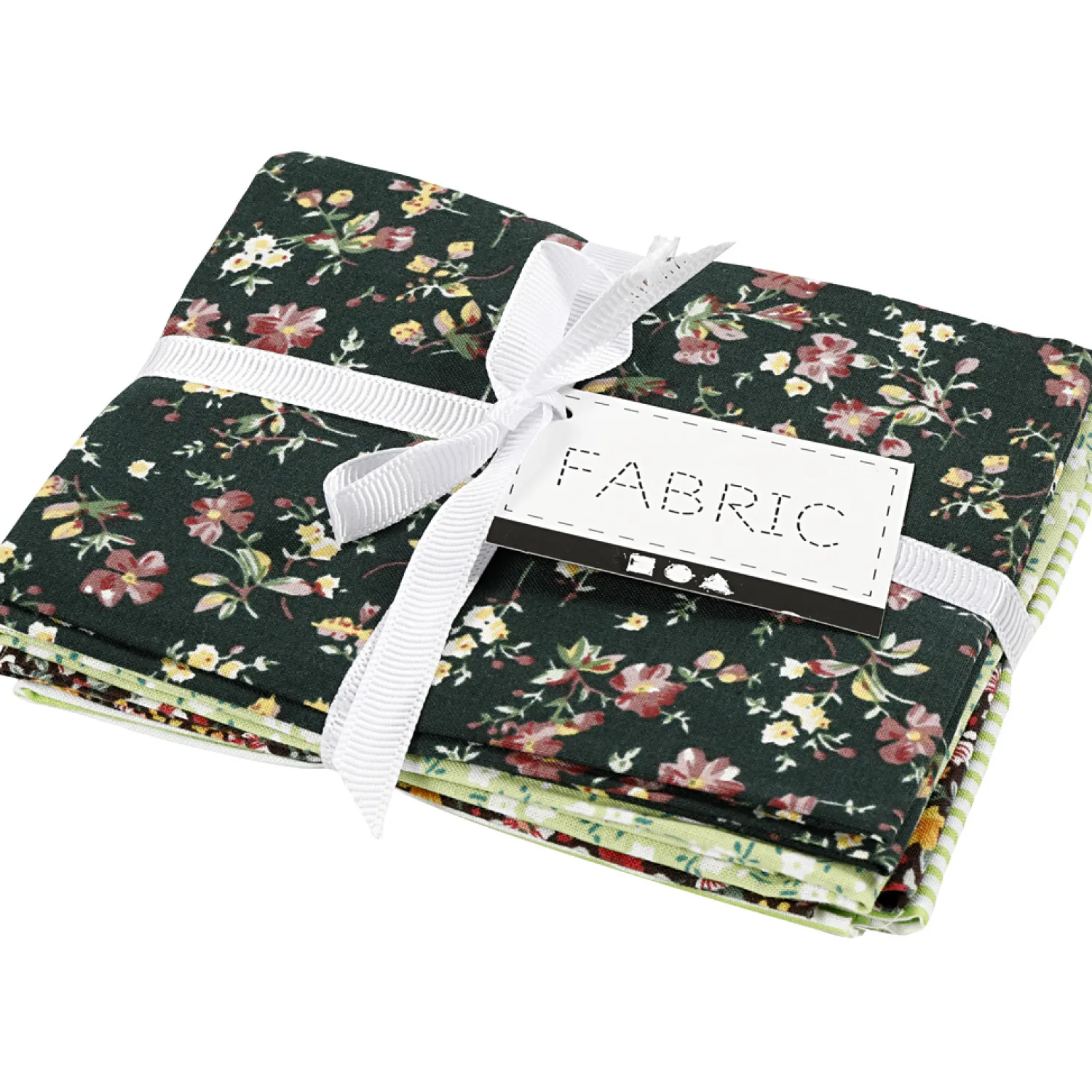 Patchwork Stof Groen 45x55cm, 4st.>Creativ Company