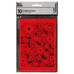 Creativ Company Patroonkarton Rood, 10st. Clearance